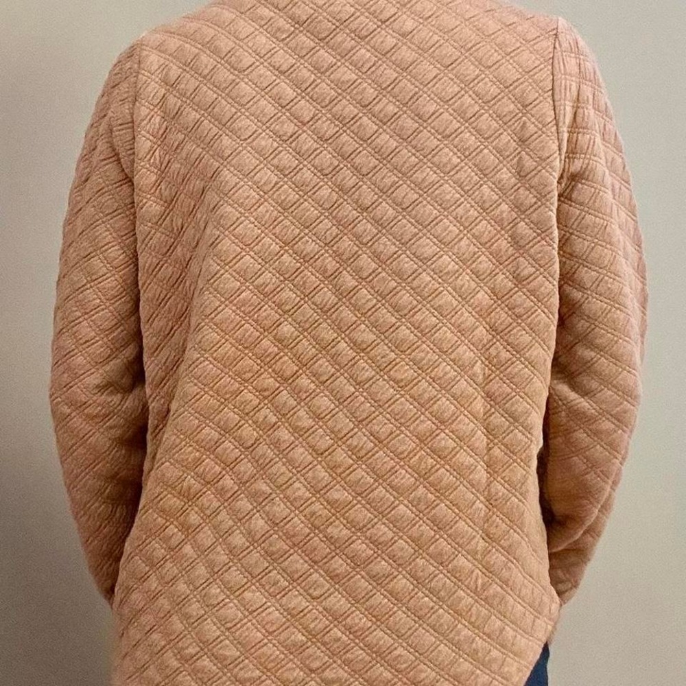 J.Crew brown quilted sweater‎ Size women's XS - Picture 4 of 6